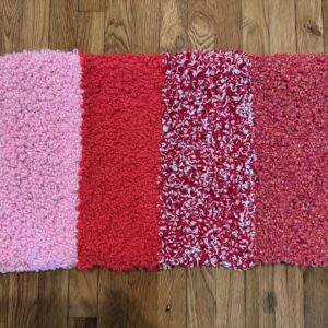 Pink Stripe Handcrafted Doormat
